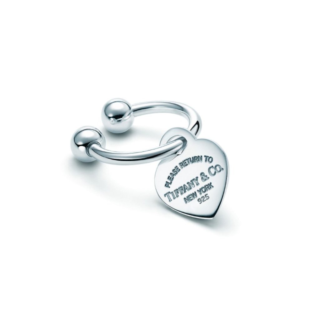 NWOT Return to Tiffany Heart Tag Key Ring